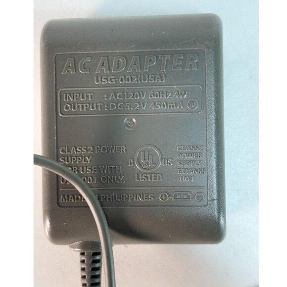 Nintendo DS Lite Wall Charger OEM Official AC Adapter Power Charging Cable Plug - Picture 1 of 4